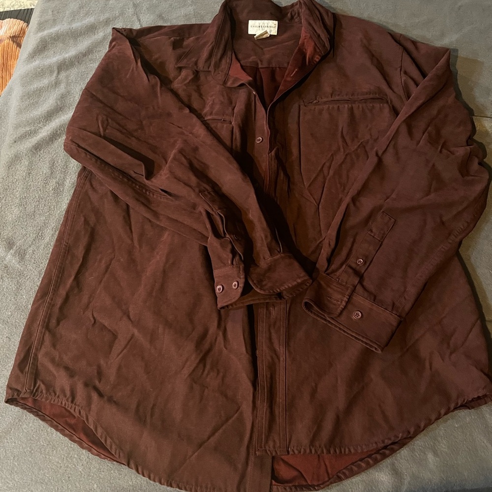 Men's Dark Brown Shirt Jacket